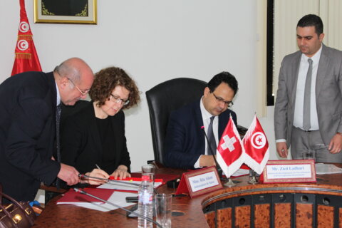 Signature officielle de la Convention de Coopération entre la Suisse et la Tunisie relative au Programme SIPPO